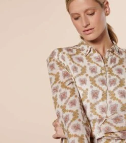 Robe MIRABELLE Feuille De Vigne Nacre & Nude -Mode Vêtements Magasin robe mirabelle