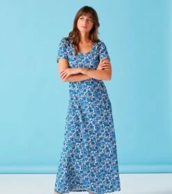 Robe MONA Boutis Bleu 10 Robe MONA Boutis Bleu -Mode Vêtements Magasin robe mona boutis.6