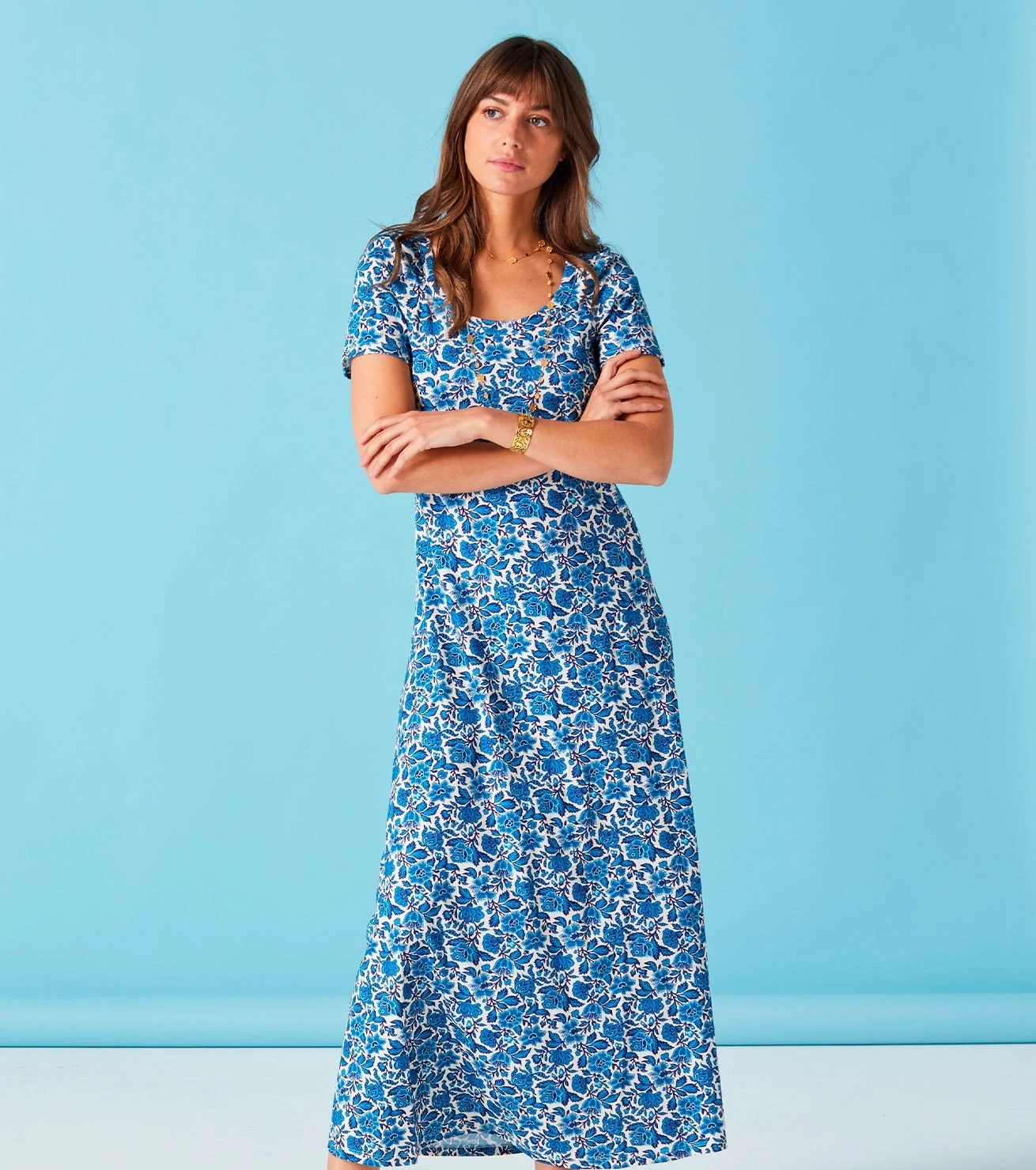 Robe MONA Boutis Bleu 5 Robe MONA Boutis Bleu – Image 5