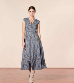 Robe NIMES Frise Spirale Grand Ciel Caramel