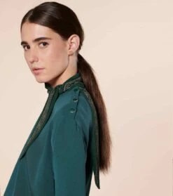 Robe OCTAVIE Vert Forêt -Mode Vêtements Magasin robe octavie.5