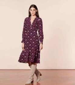 Robe PALOMA Baux De Provence Violet -Mode Vêtements Magasin robe paloma