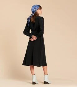 Bottines PERLA En Cuir Bleu Ciel -Mode Vêtements Magasin robe paloma noir.2 1