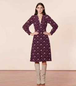 Robe PALOMA Baux De Provence Violet -Mode Vêtements Magasin robe paloma.3