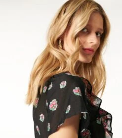 Robe PAOLINE Pompadour Noir -Mode Vêtements Magasin robe paoline