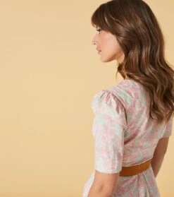 Robe ROSA Bouquet De Rose Menthe Rose -Mode Vêtements Magasin robe rosa bouquet.4