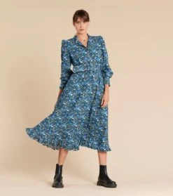 Robe SERAPHINE Roseraie Bleu
