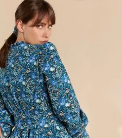 Robe SERAPHINE Roseraie Bleu -Mode Vêtements Magasin robe seraphine.2