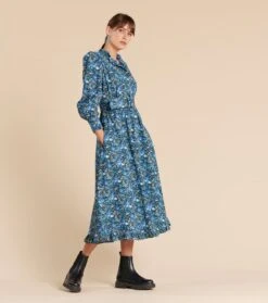 Robe SERAPHINE Roseraie Bleu -Mode Vêtements Magasin robe seraphine.6