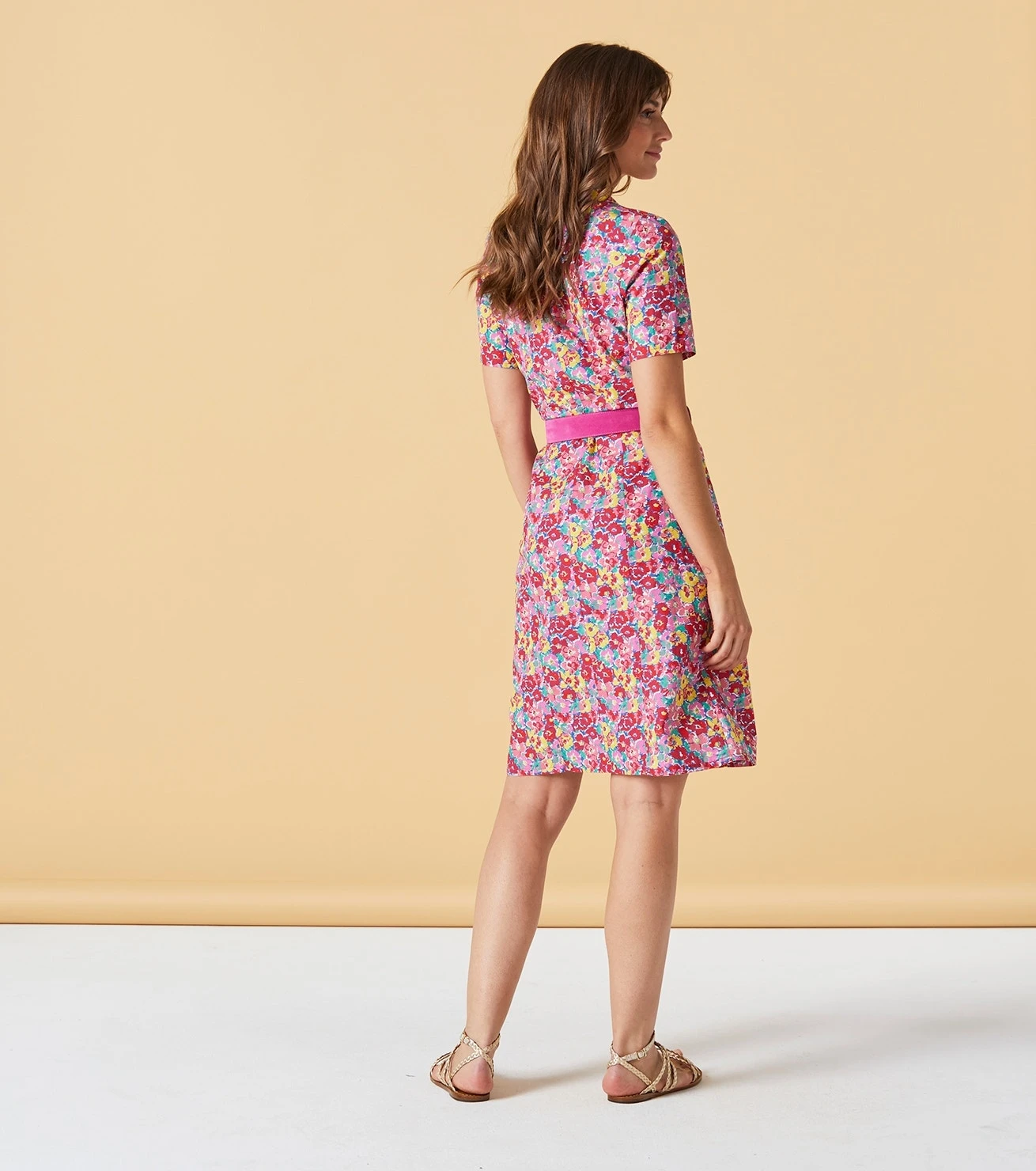 Robe SHARON Florentine Fuchsia 1 Robe SHARON Florentine Fuchsia