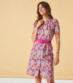 Robe SHARON Florentine Fuchsia 8 Robe SHARON Florentine Fuchsia -Mode Vêtements Magasin robe sharon florentine.6