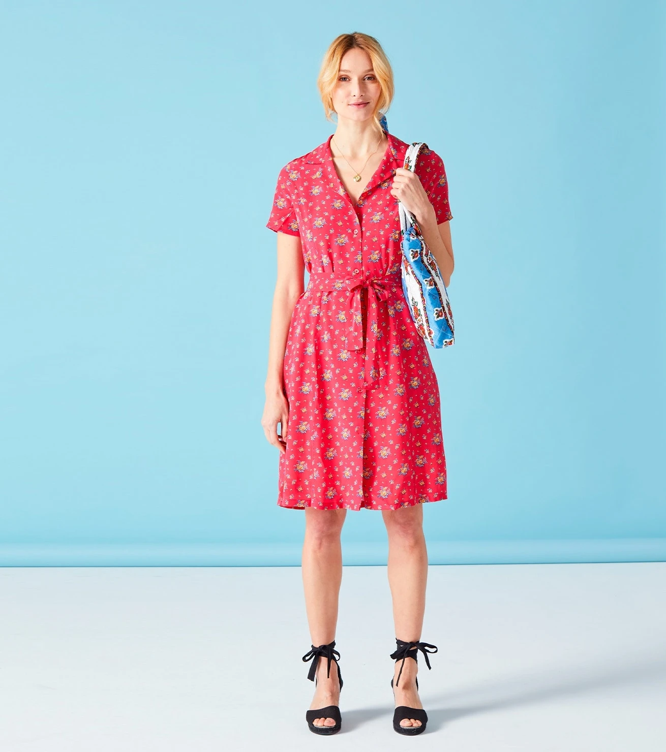 Robe SOPHIA Baux De Provence Rouge 2 Robe SOPHIA Baux De Provence Rouge – Image 2