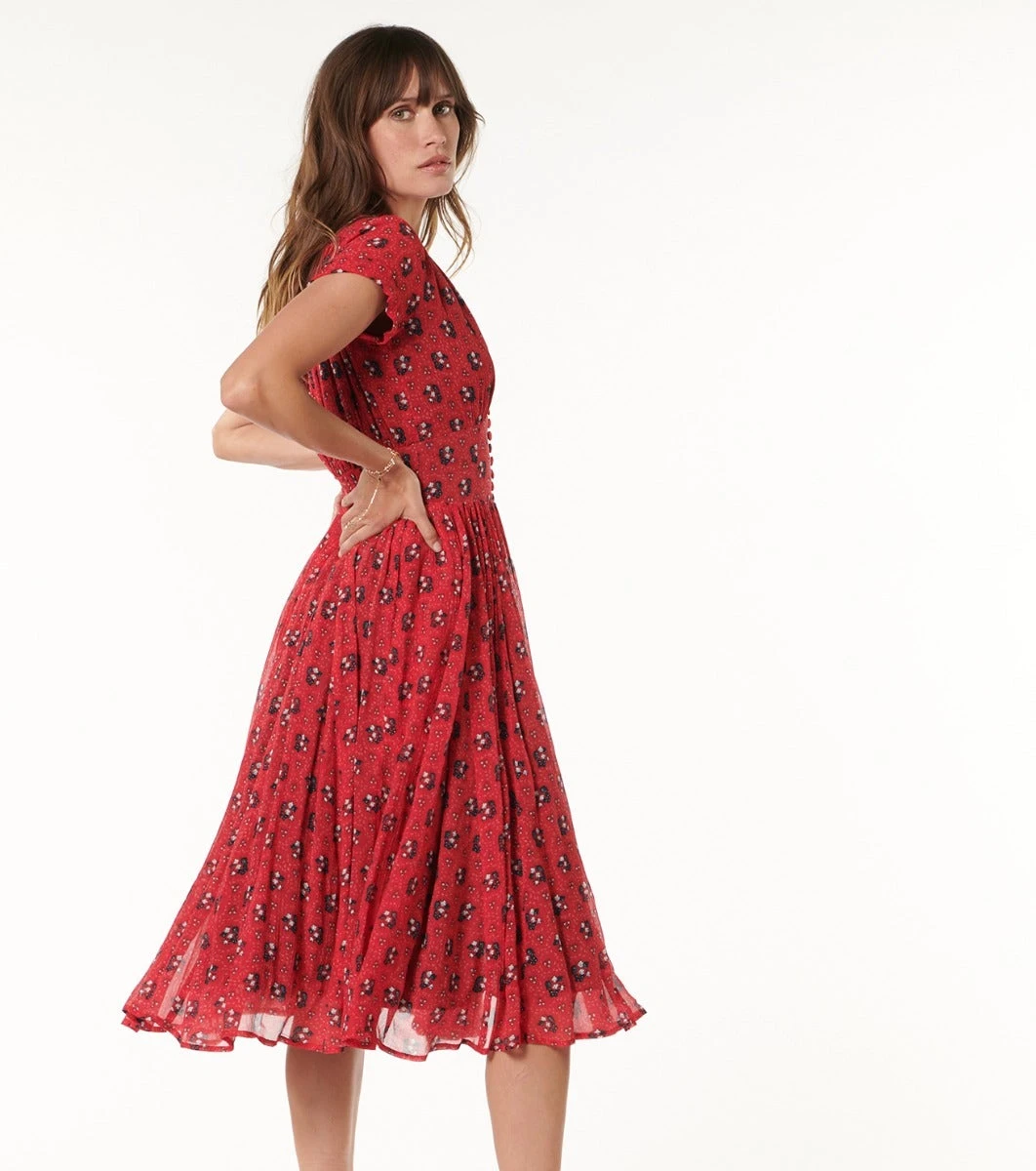 Robe ST TROPEZ Mouries Rouge 4 Robe ST TROPEZ Mouries Rouge – Image 4