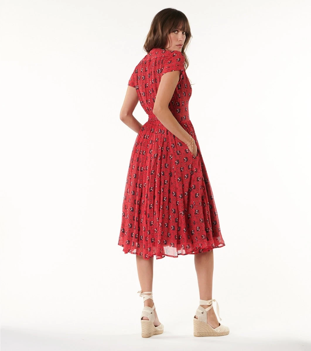 Robe ST TROPEZ Mouries Rouge 2 Robe ST TROPEZ Mouries Rouge – Image 2