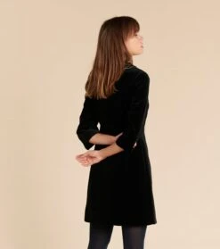 Robe SUZON Velours Stretch Noir -Mode Vêtements Magasin robe suzon.2