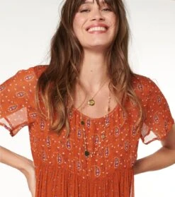 Robe ZAZA Paisley Désiré Tomette