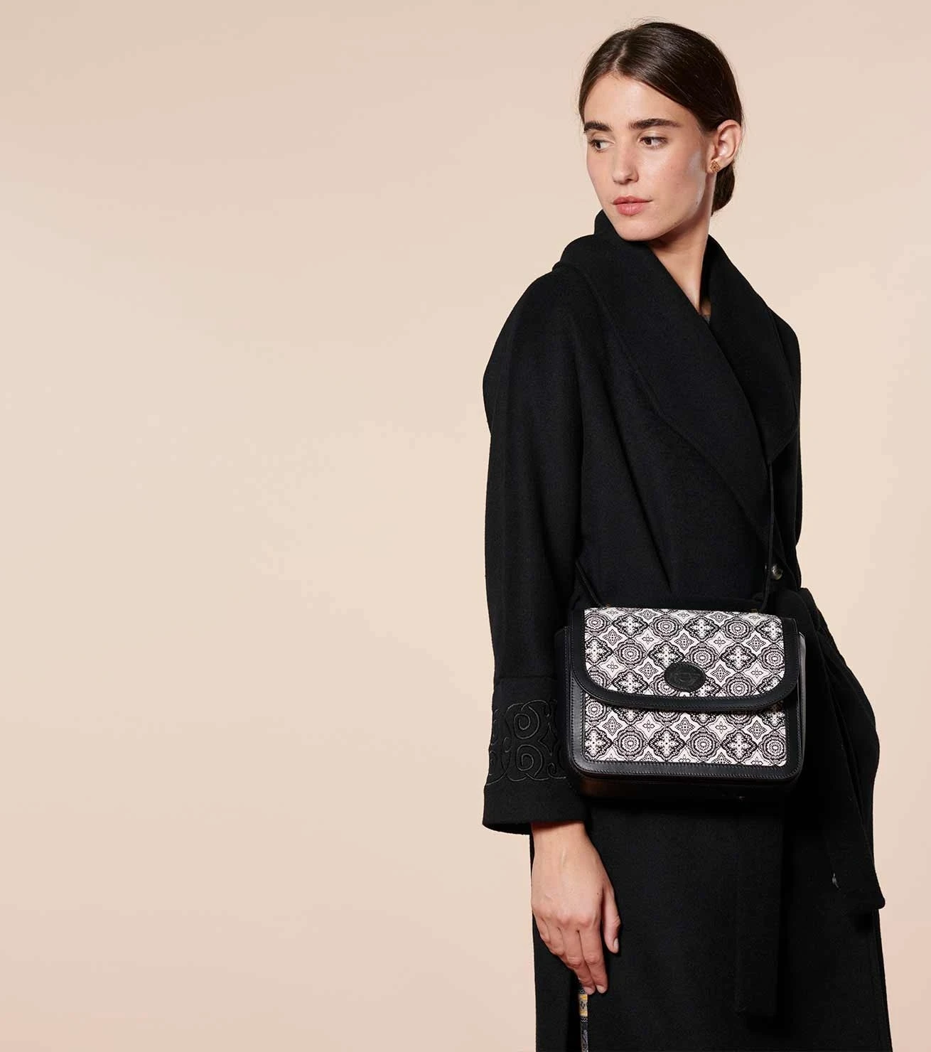 Sac BISO Mosaïque Noir écru 7 Sac BISO Mosaïque Noir écru – Image 7