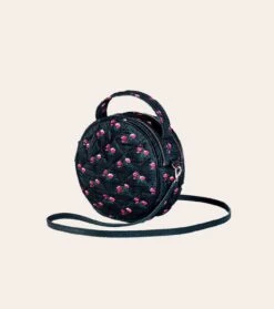 Sac Matelassé AVA Paquerette Noir Fushia