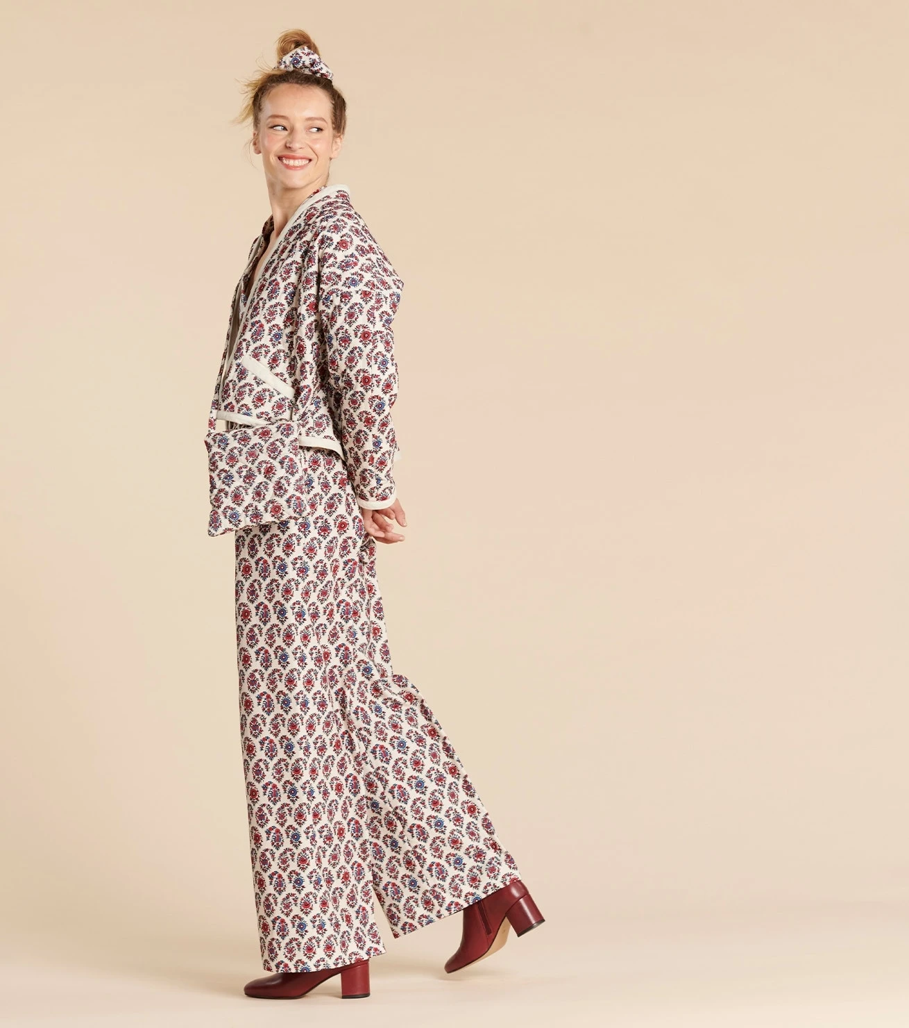 Sac Matelassé HONORE Coton Pondichéry écru 4 Sac Matelassé HONORE Coton Pondichéry écru – Image 4