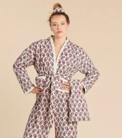 Sac Matelassé HONORE Coton Pondichéry écru 7 Sac Matelassé HONORE Coton Pondichéry écru -Mode Vêtements Magasin sac honor pondichery.4