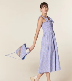 Sac Matelassé MAGUI Coton Fleur De Maussane Lavande -Mode Vêtements Magasin sac magui.4