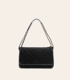 Sac Matelassé NINA Velours Noir
