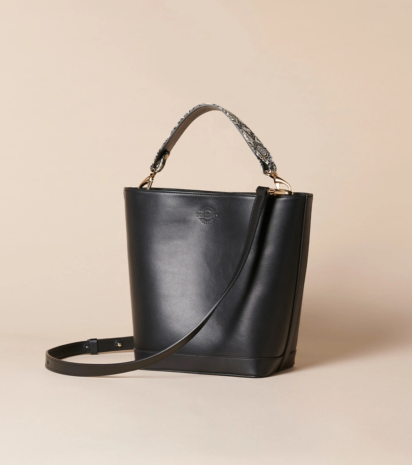 Sac NINO Mosaïque Noir écru 1 Sac NINO Mosaïque Noir écru