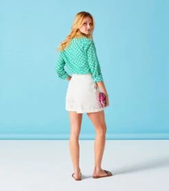 Mules GISETTE Fuchsia Ocre -Mode Vêtements Magasin short daudet nacre.1 1