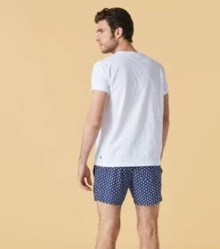 T-Shirt OLIVIER Patchwork Blanc -Mode Vêtements Magasin t shirt olivier