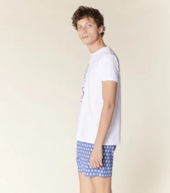 Tee-shirt OLIVIER Blanc Patchwork Souleiado -Mode Vêtements Magasin t shirt olivier blanc.1