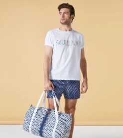 T-Shirt OLIVIER Patchwork Blanc