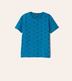 Tee-shirt OLIVIER Scarabée Bleu Canard