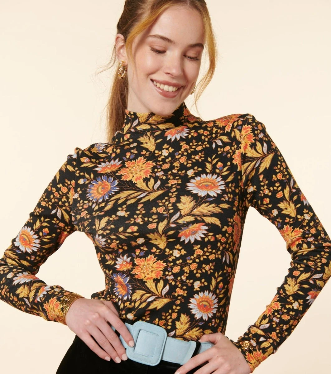 T-Shirt THEODORA Cassis Noir 2 T-Shirt THEODORA Cassis Noir – Image 2