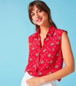 Top DOMITILLE Baux De Provence Rouge