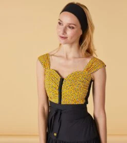 Top GYSELE Mouche Bouton D'or 7 Top GYSELE Mouche Bouton D'or -Mode Vêtements Magasin top gysele