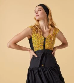 Top GYSELE Mouche Bouton D'or 9 Top GYSELE Mouche Bouton D'or -Mode Vêtements Magasin top gysele.2