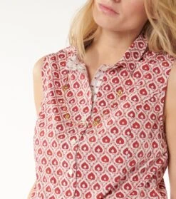 Top VERANA Trèfle Rouge -Mode Vêtements Magasin top verrana.3