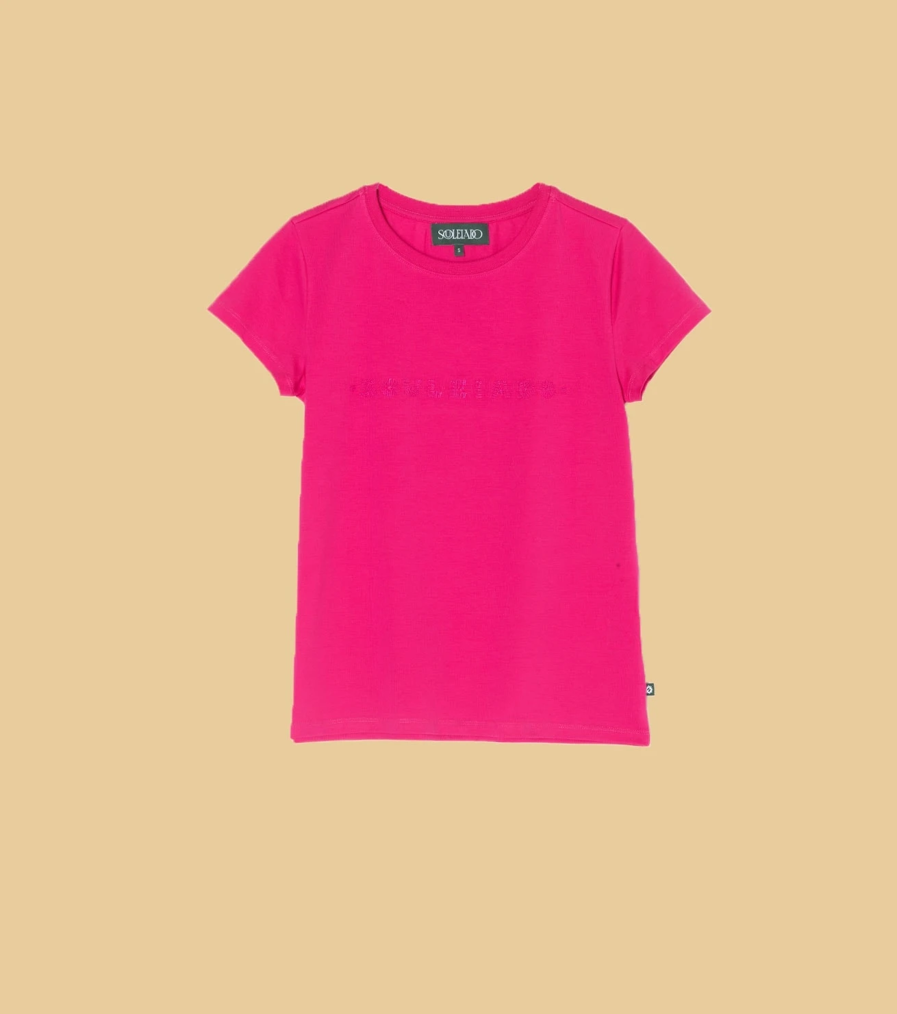 T-Shirt PRUNE FRAMBOISE Broderie Souleiado 1 T-Shirt PRUNE FRAMBOISE Broderie Souleiado