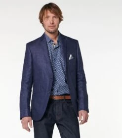 Veste AUBIN Lin Indigo Uni