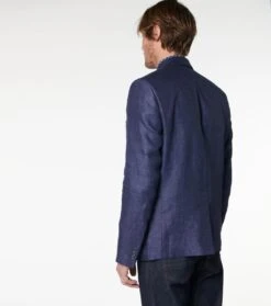 Veste AUBIN Lin Indigo Uni -Mode Vêtements Magasin veste aubin indigo.4
