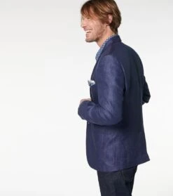 Veste AUBIN Lin Indigo Uni -Mode Vêtements Magasin veste aubin indigo.5