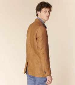 Veste AUBIN Lin Camel -Mode Vêtements Magasin veste aubin lin camel.2