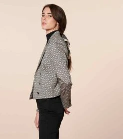 Veste AUGUSTINE Mini Mosaïque Noir & Nacre -Mode Vêtements Magasin veste augustine mosaique.3