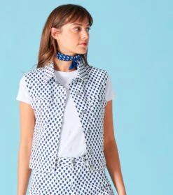 Veste BLEUET MOUCHE Blanc Indigo 11 Veste BLEUET MOUCHE Blanc Indigo -Mode Vêtements Magasin veste bleuet.4