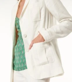 Veste CLEA Ecru Rayure Sable -Mode Vêtements Magasin veste clea.3