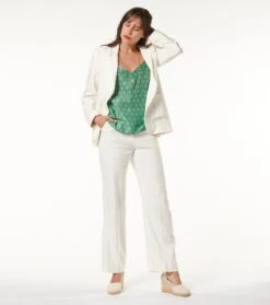 Veste CLEA Ecru Rayure Sable -Mode Vêtements Magasin veste clea.5