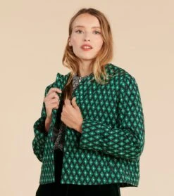 Veste Matelassée GEORGIA Palmette Vert -Mode Vêtements Magasin veste georgia palmette.2
