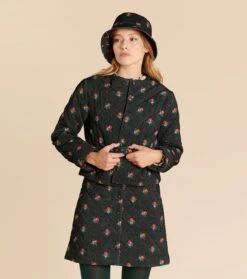 Ceinture Fine IRIS Velours Printemps Noir Et Multico -Mode Vêtements Magasin veste georgia printemps.3 1