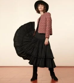 Veste LIO Paisley Naïf Bordeaux -Mode Vêtements Magasin veste lio paisley.3