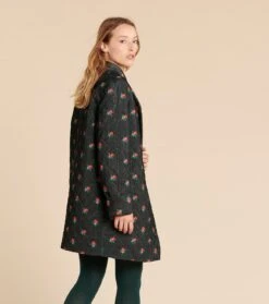 Veste Matelassée 3/4 THELMA Velours Printemps Noir Et Multico 8 Veste Matelassée 3/4 THELMA Velours Printemps Noir Et Multico -Mode Vêtements Magasin veste thelma printemps.6